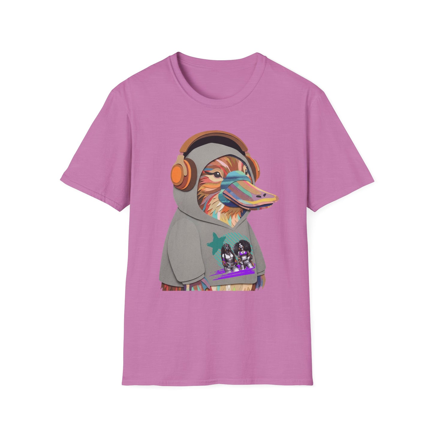 Quirky Animal in Hoodie — Fun Novelty Graphic Tee