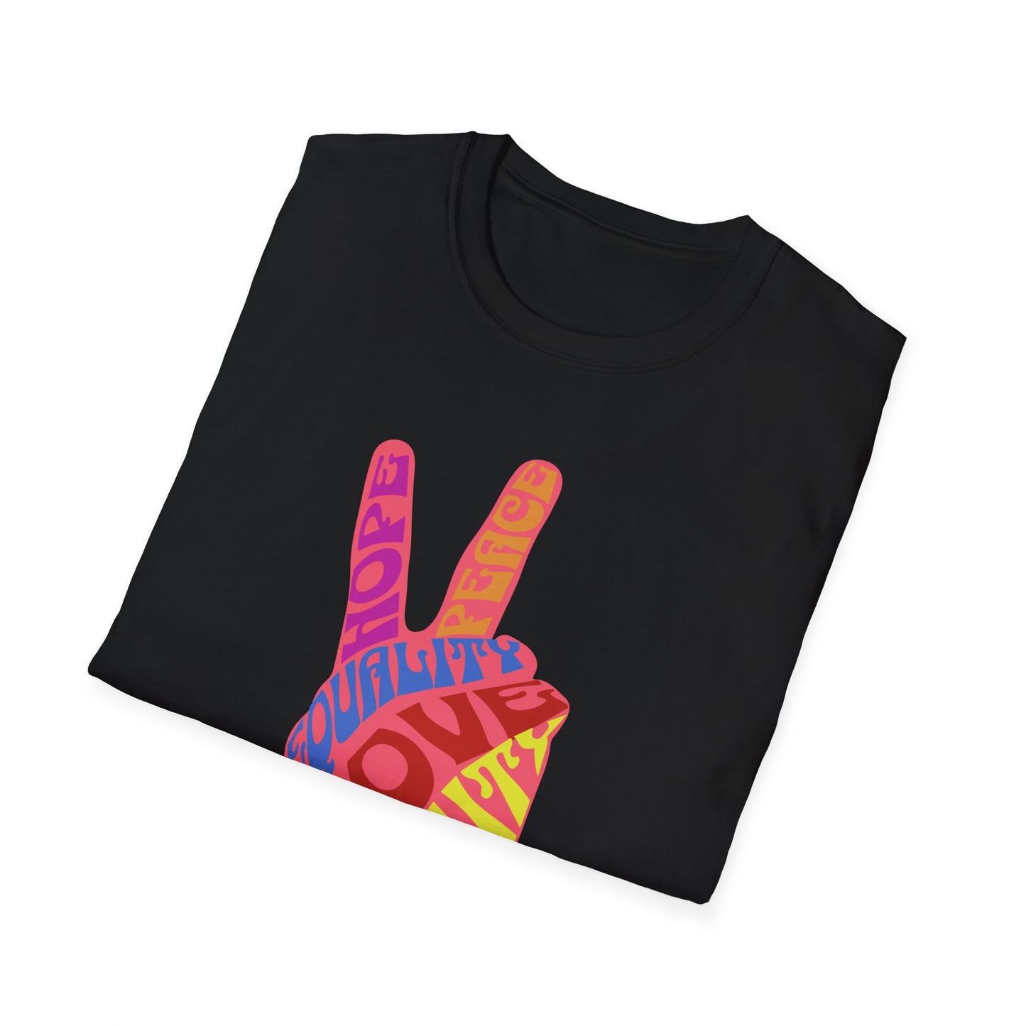Peace Love Equality Hand Soft Tee