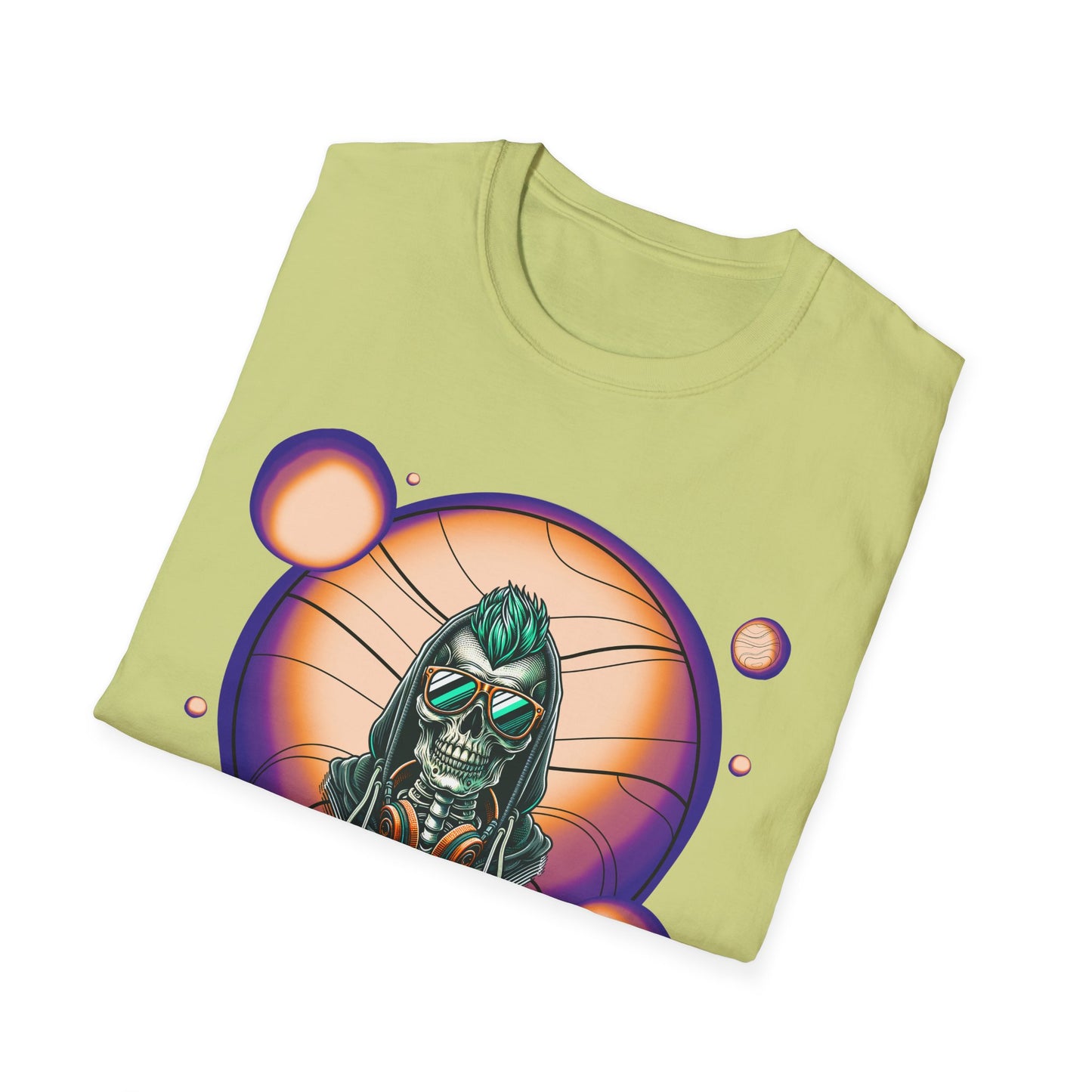 Chill Vibes Skeleton, Soft T-Shirt