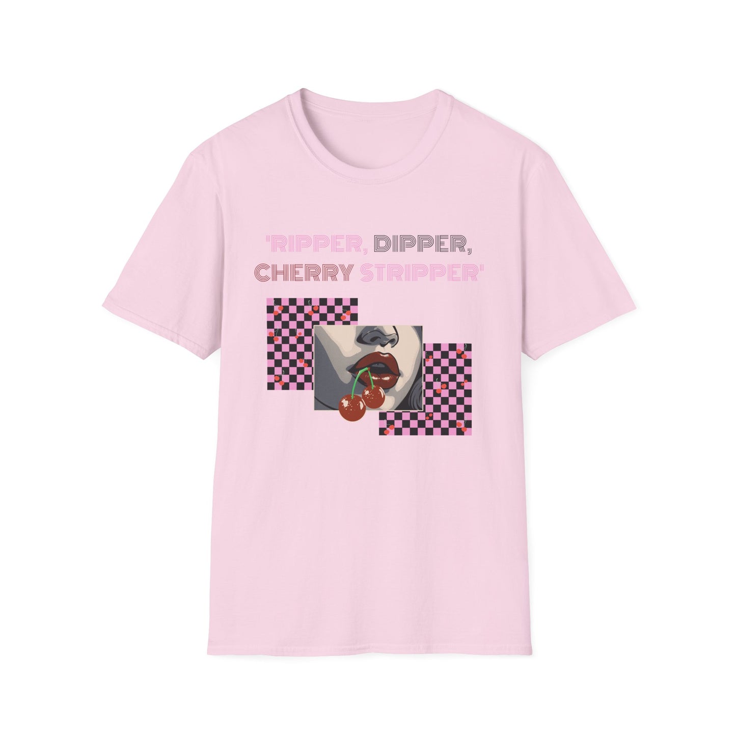 Checkered Cherry, Soft Tee
