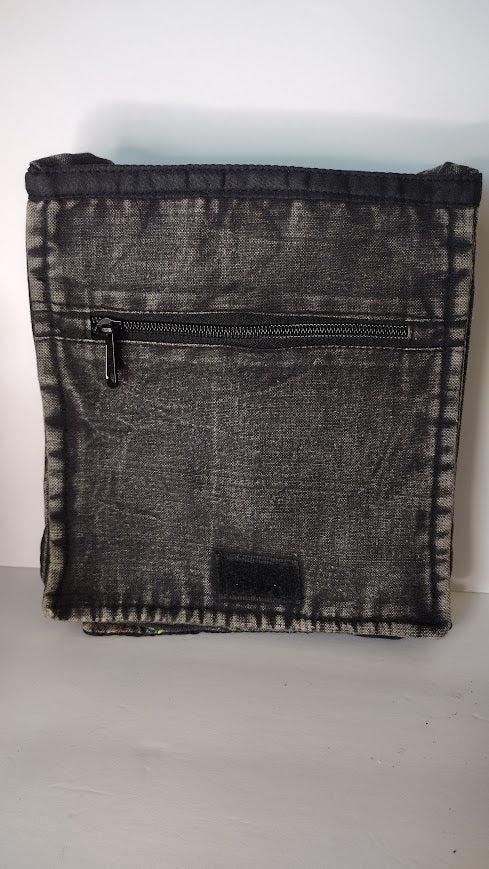 Razor Cut Peace Sign Crossbody Bag