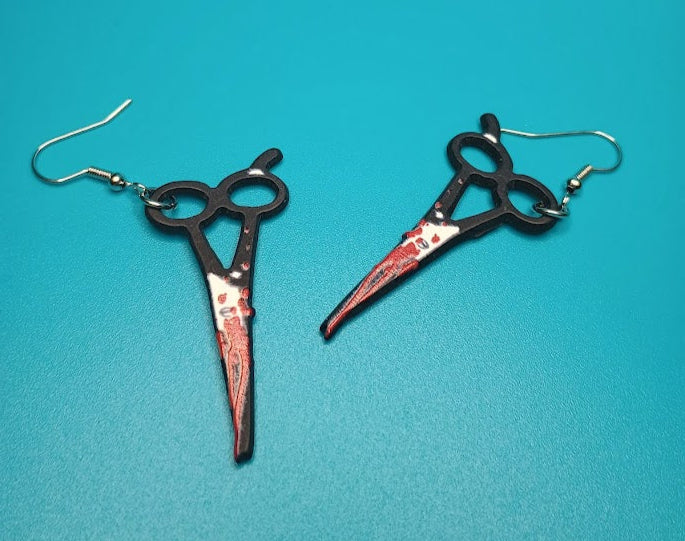 Bloody Scissors Earrings