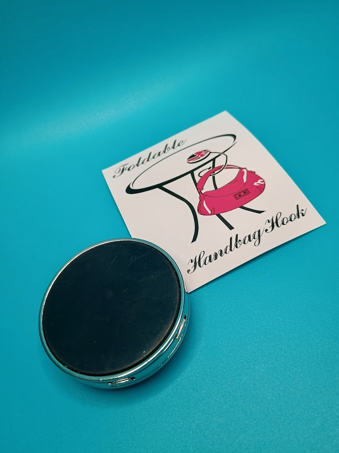 Black Gem and Rhinestone Purse Hanger