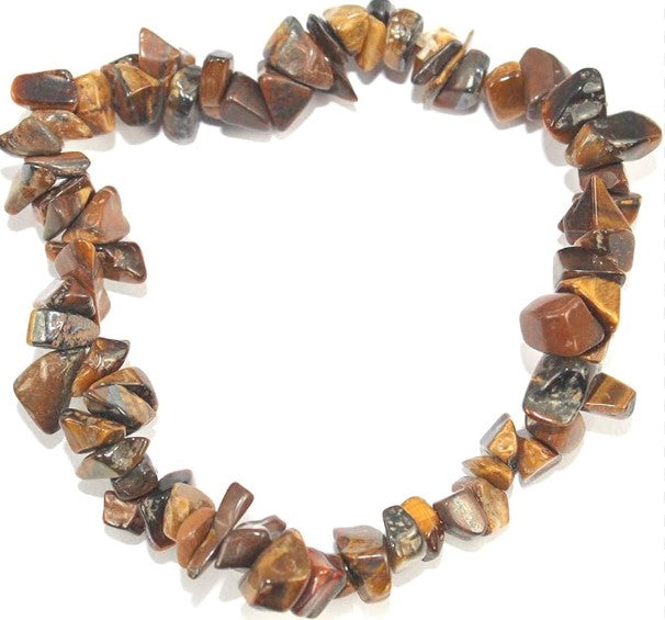 Gemstone Chip Bracelet - Tiger's Eye
