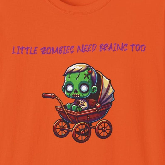 Little Zombies Need Brains Too Soft Tee