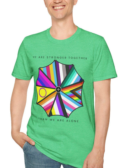 "We are Stronger Together" PRIDE Umbrella, Soft Tee