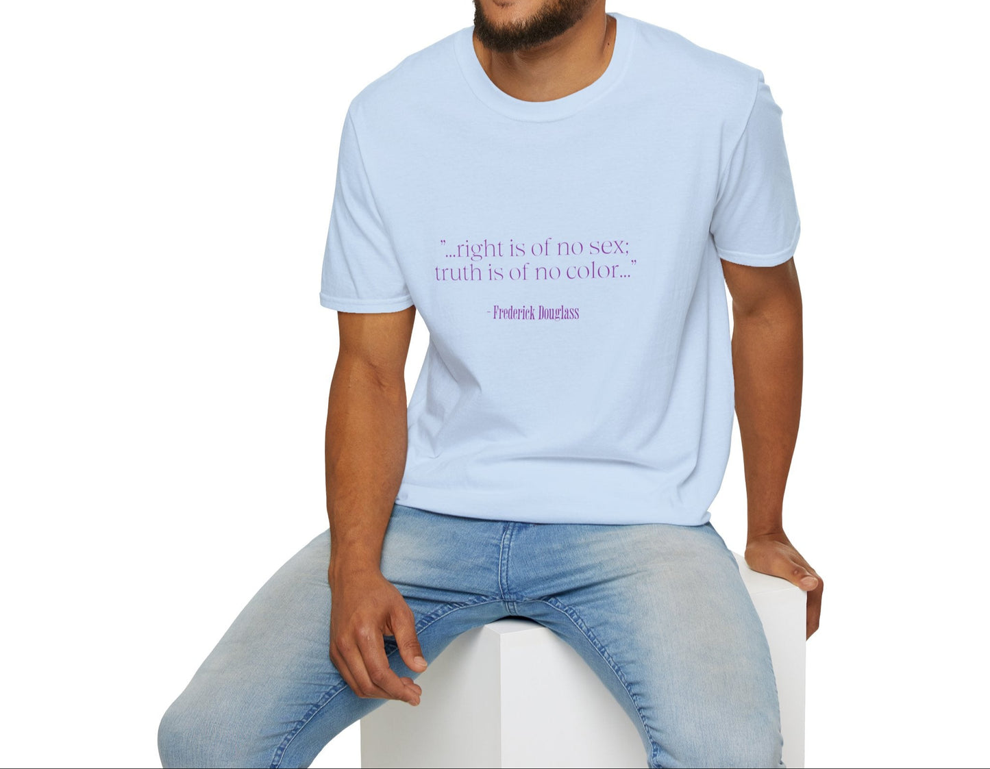 Frederick Douglass quote, Soft Tee