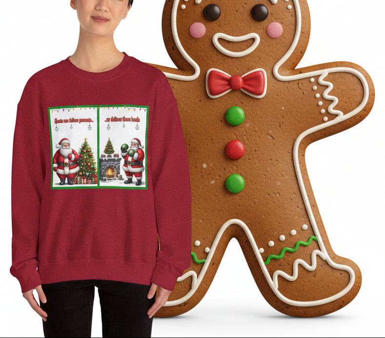 Santa Delivers, Crewneck Sweatshirt