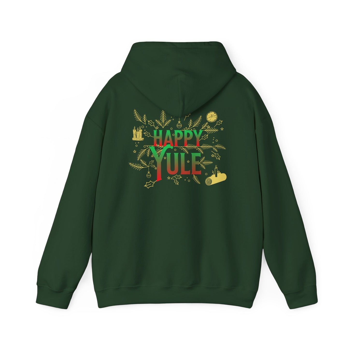 Happy Yule, Hooded Sweatshirt