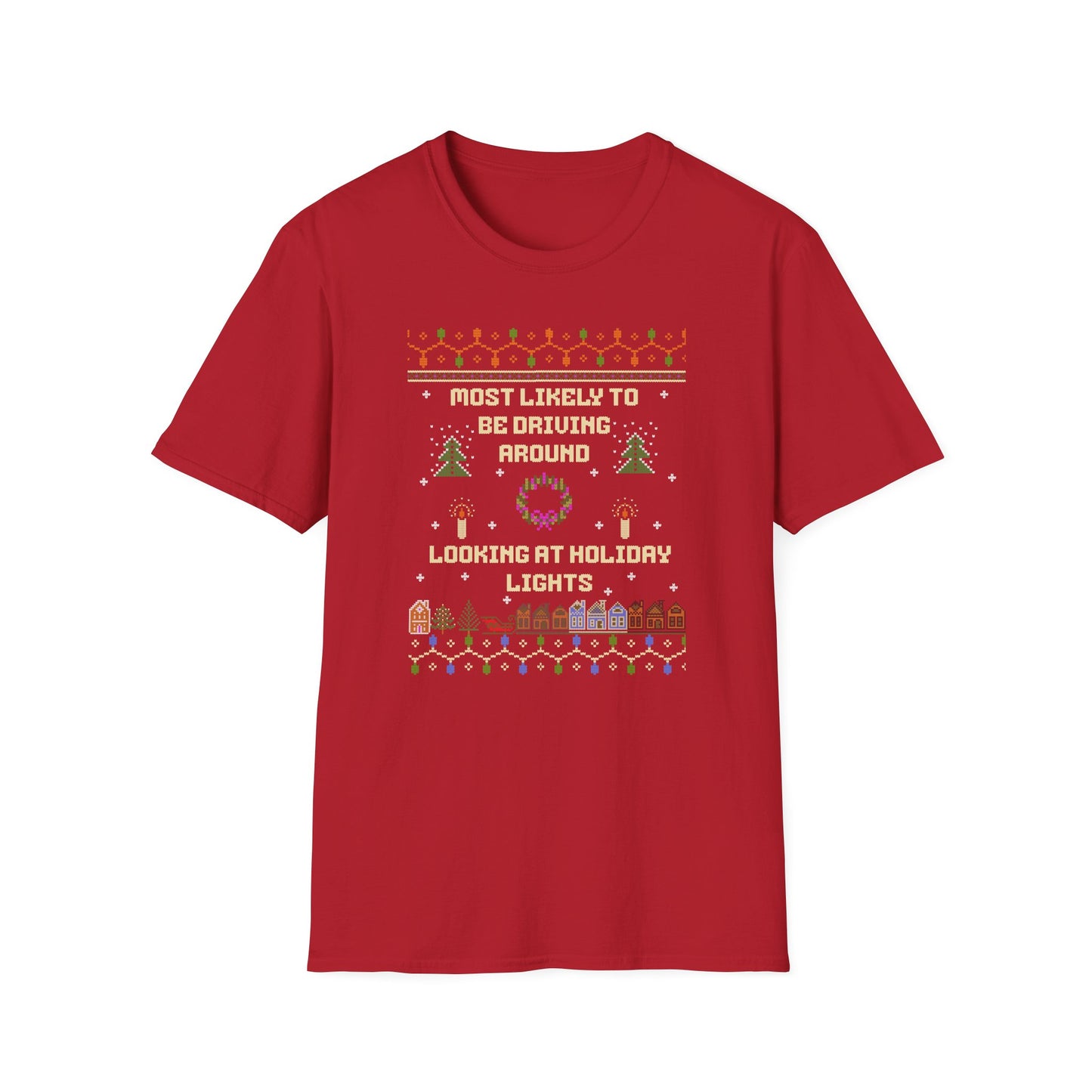 Holiday Lights Sweater, Soft Tee