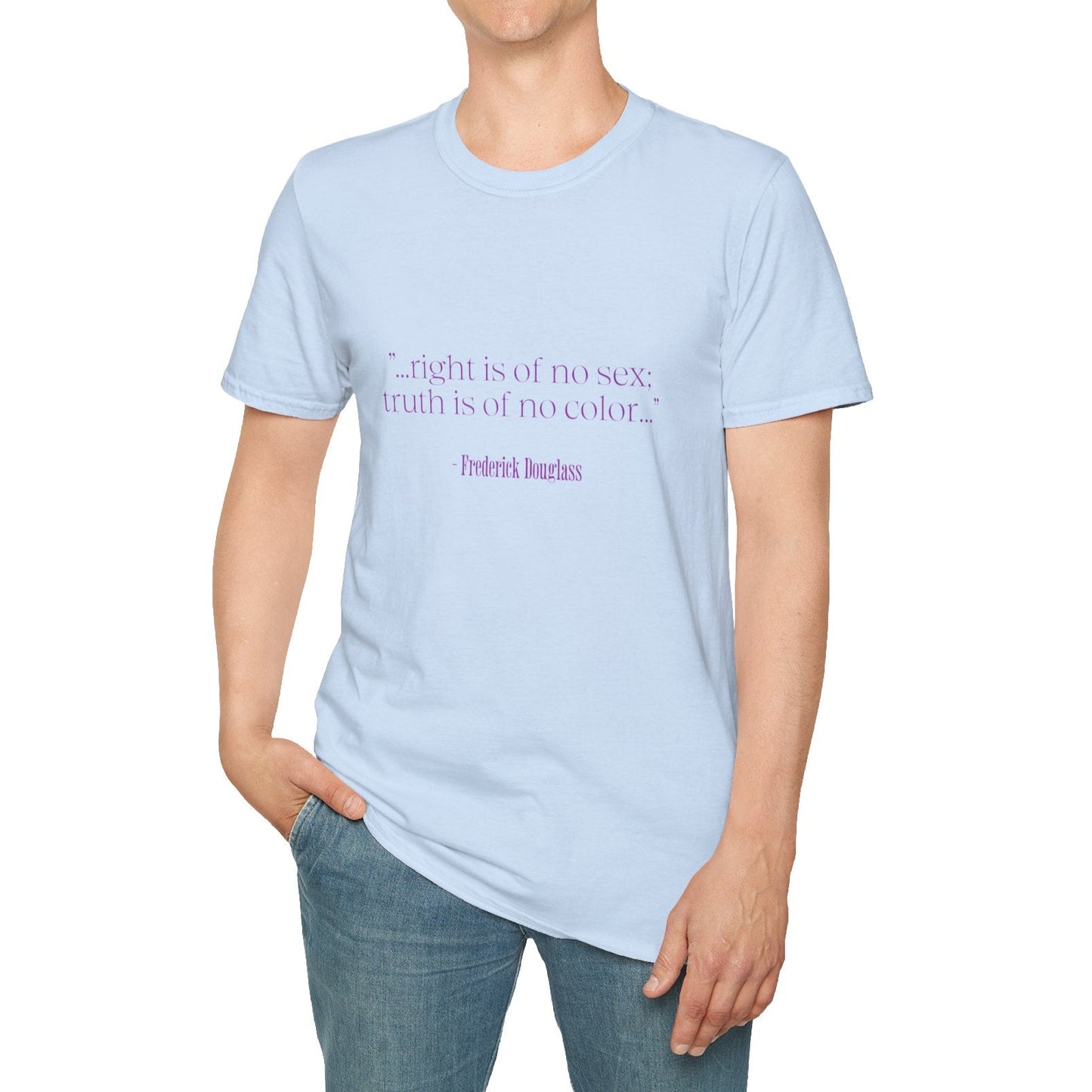Frederick Douglass quote, Soft Tee