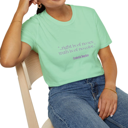 Frederick Douglass quote, Soft Tee