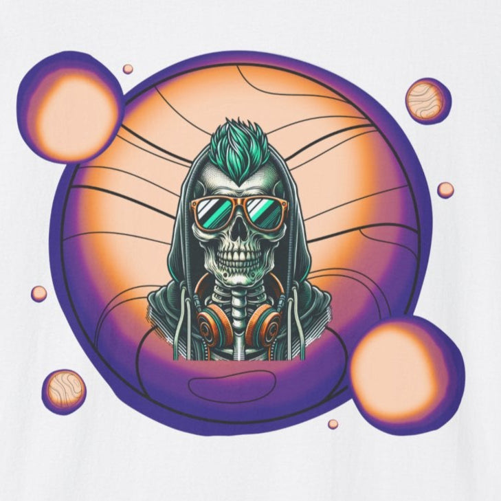 Chill Vibes Skeleton, Soft T-Shirt