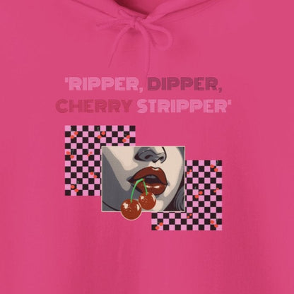 Checkered Cherry, Hooded Sweatshirt