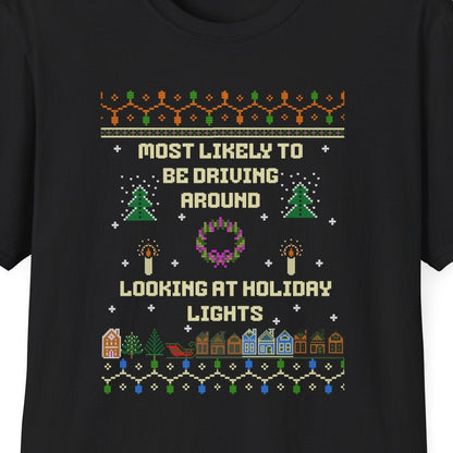 Holiday Lights Sweater, Soft Tee