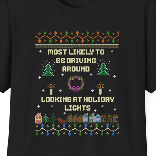 Holiday Lights Sweater, Soft Tee
