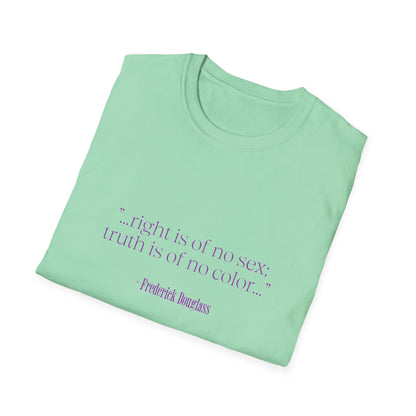 Frederick Douglass quote, Soft Tee