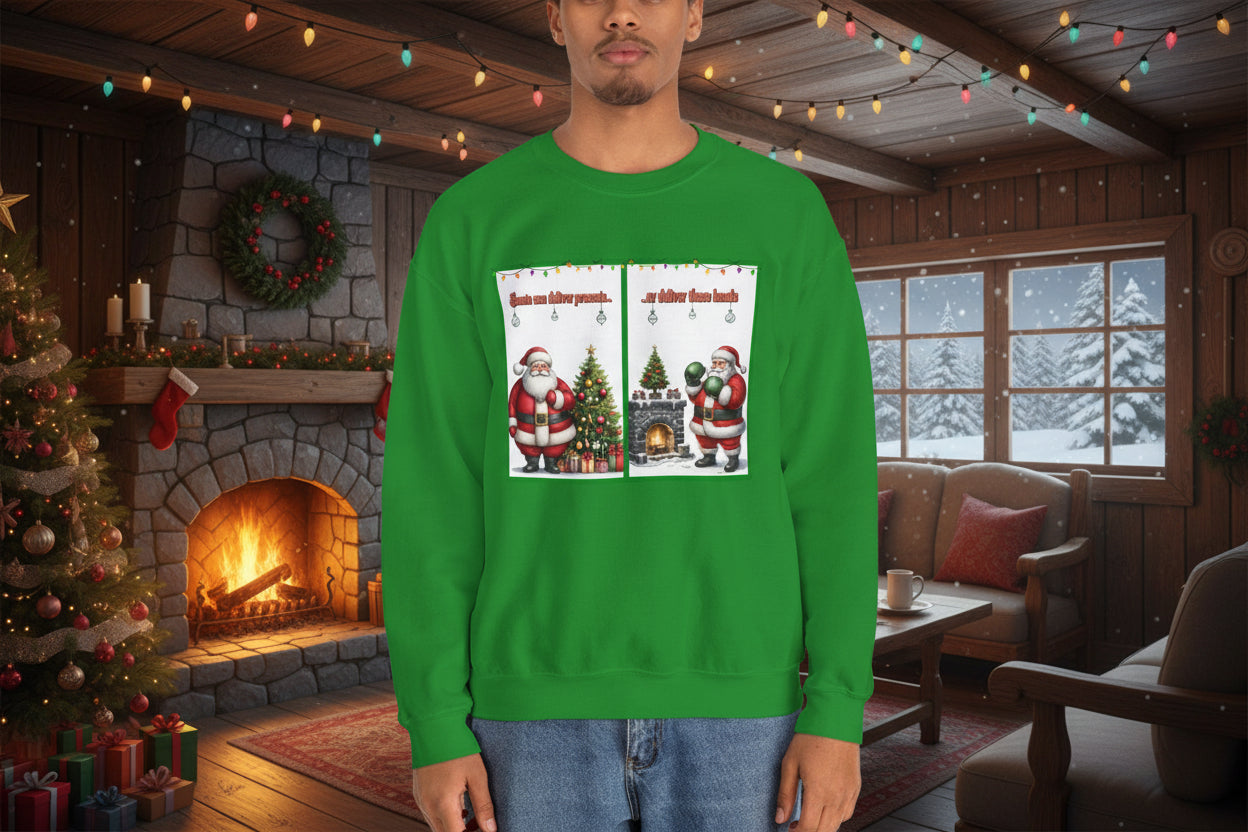 Santa Delivers, Crewneck Sweatshirt