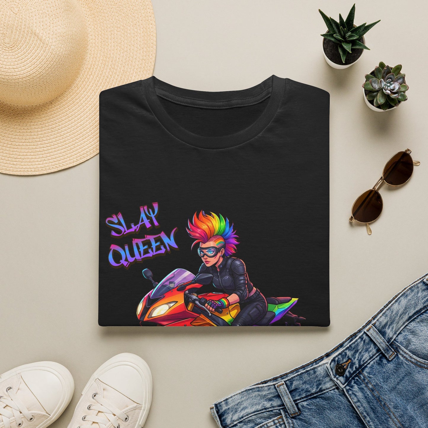 Slay Queen Motorcycle Pride Soft-Tee