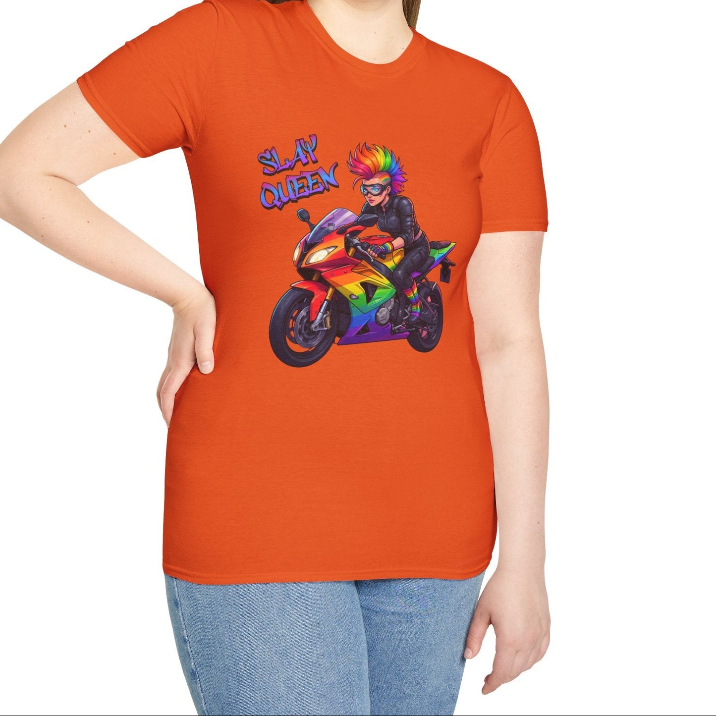 Slay Queen Motorcycle Pride Soft-Tee