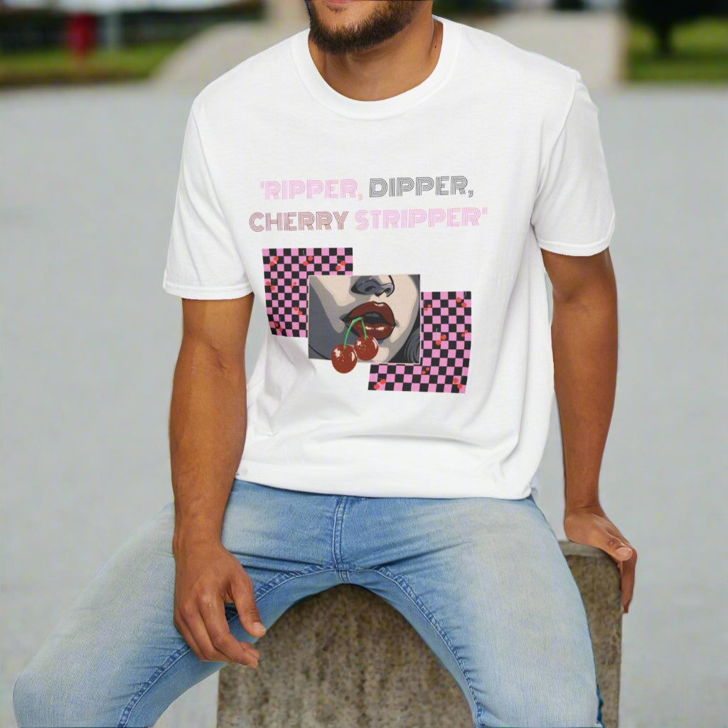 Checkered Cherry, Soft Tee