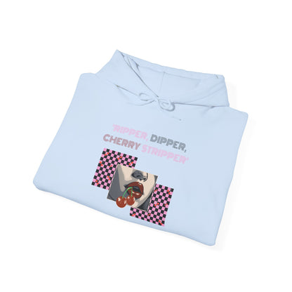 Checkered Cherry, Hooded Sweatshirt