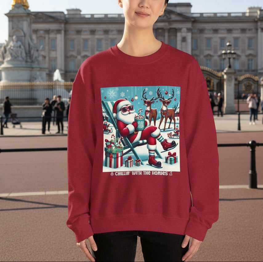 Chillin with my Homies, Crewneck Sweatshirt