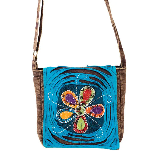 Flower Razor Cut Crossbody Bag