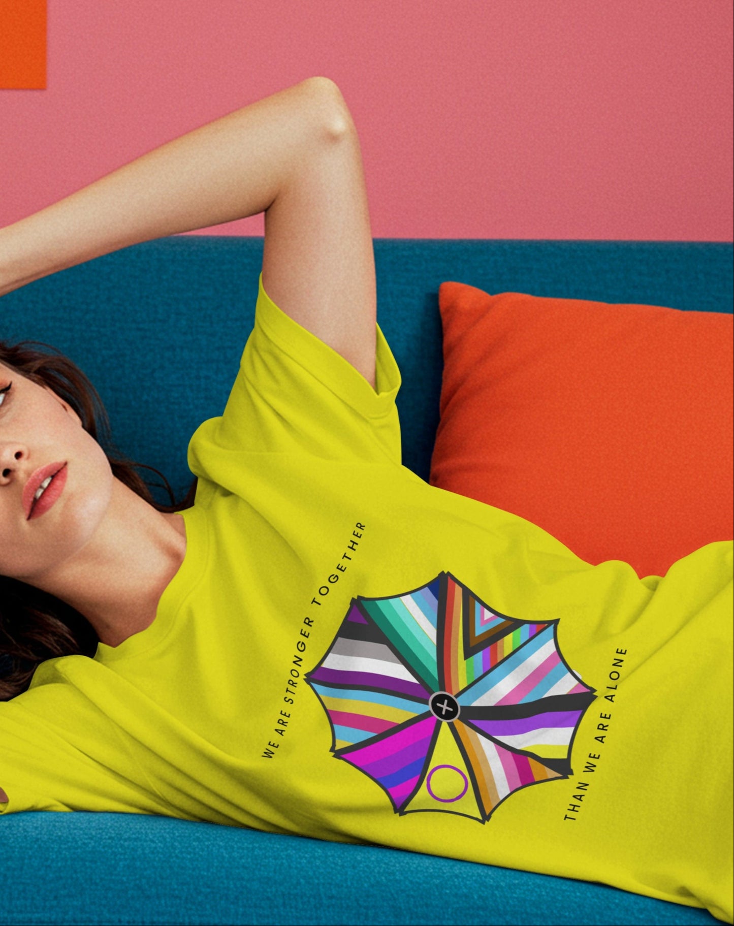 "We are Stronger Together" PRIDE Umbrella, Soft Tee