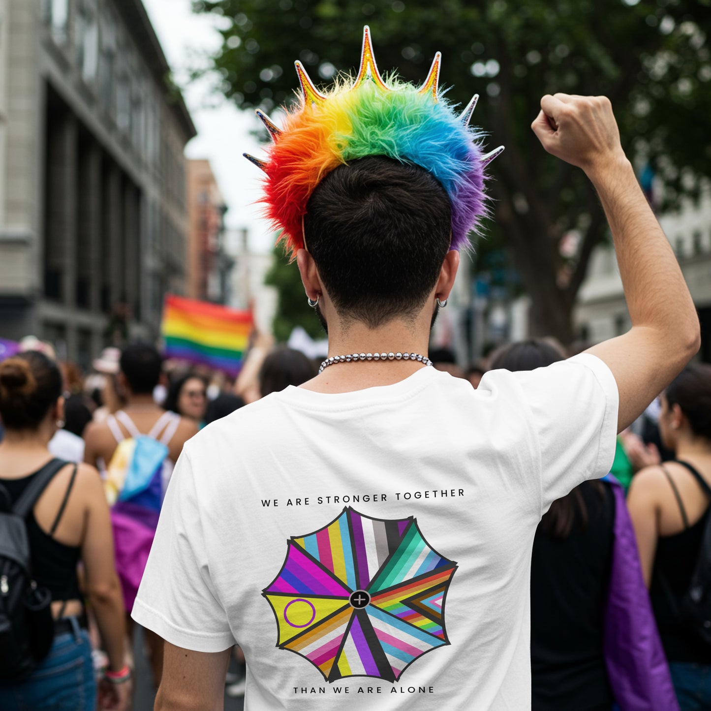 "We are Stronger Together" PRIDE Umbrella, Soft Tee