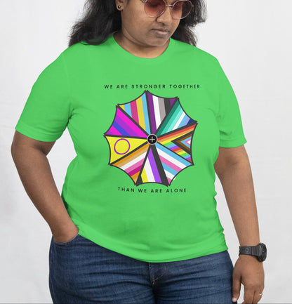 "We are Stronger Together" PRIDE Umbrella, Soft Tee