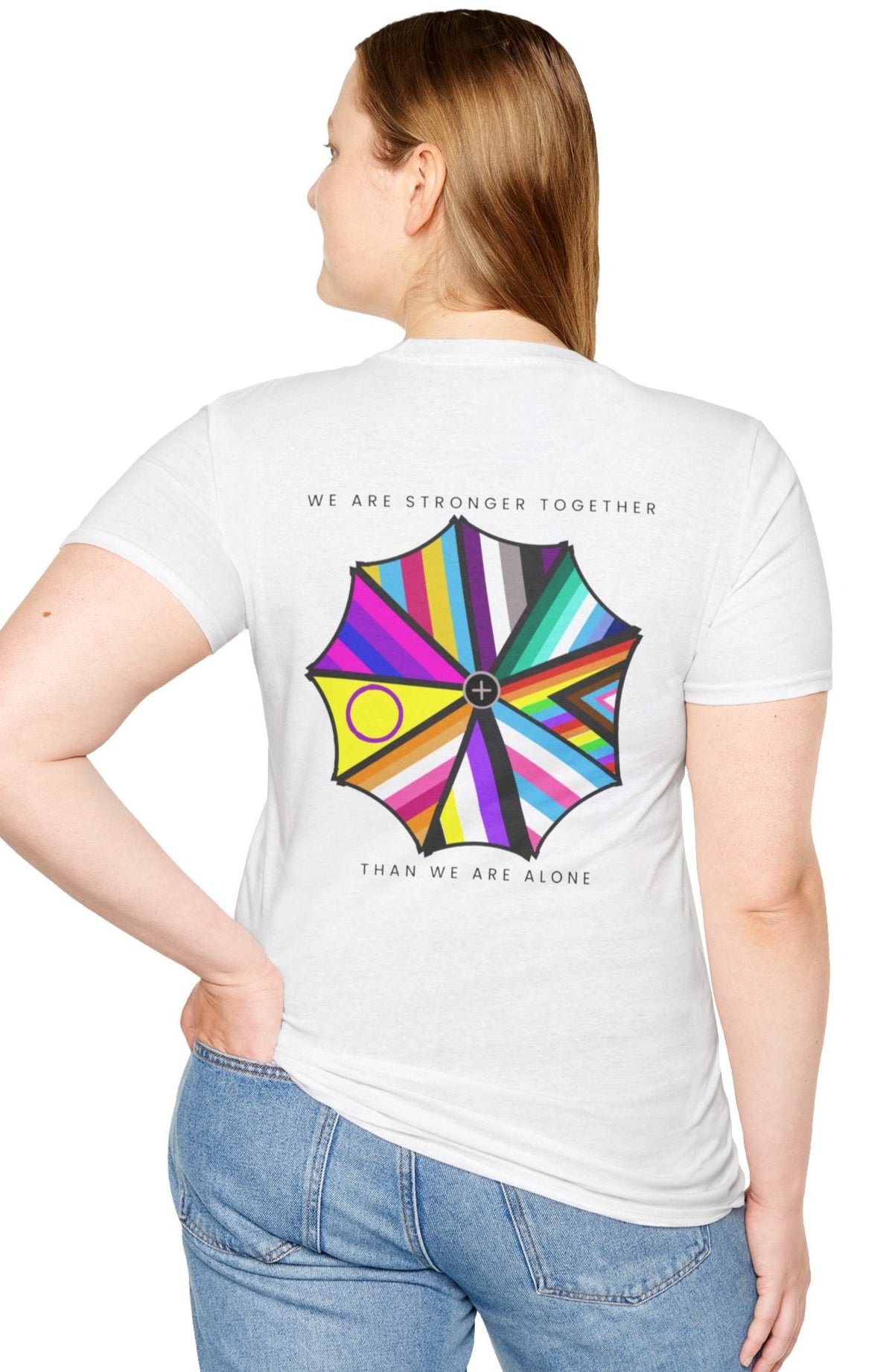 "We are Stronger Together" PRIDE Umbrella, Soft Tee