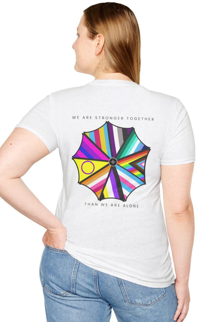 "We are Stronger Together" PRIDE Umbrella, Soft Tee