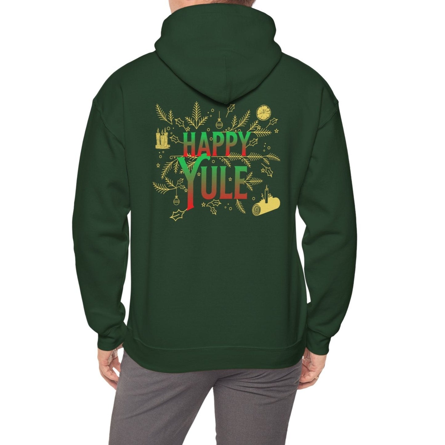 Happy Yule, Hooded Sweatshirt