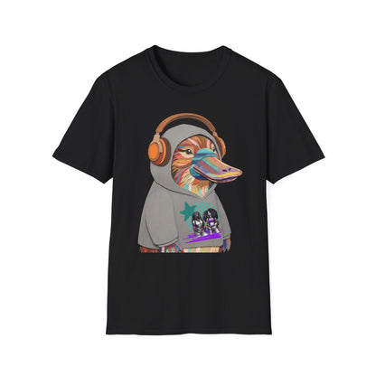 Quirky Animal in Hoodie — Fun Novelty Graphic Tee