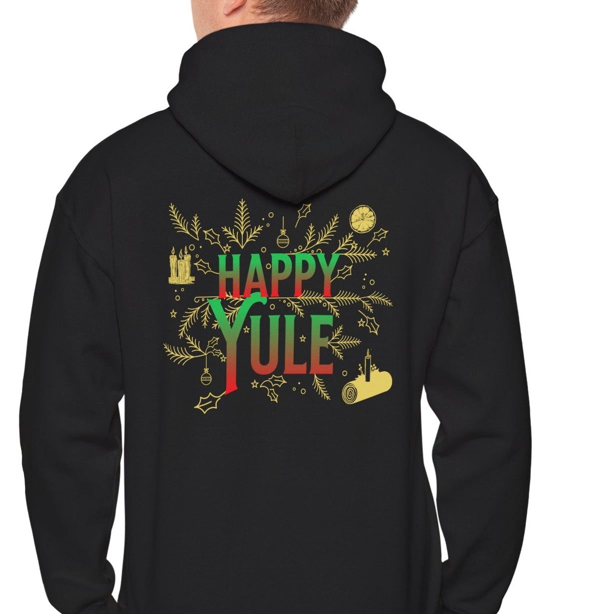 Happy Yule, Hooded Sweatshirt