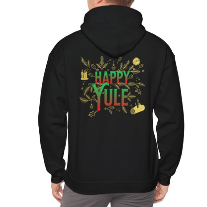 Happy Yule, Hooded Sweatshirt