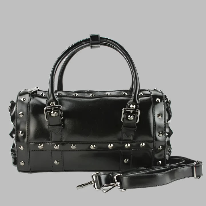 Dual Skull Satchel Bag