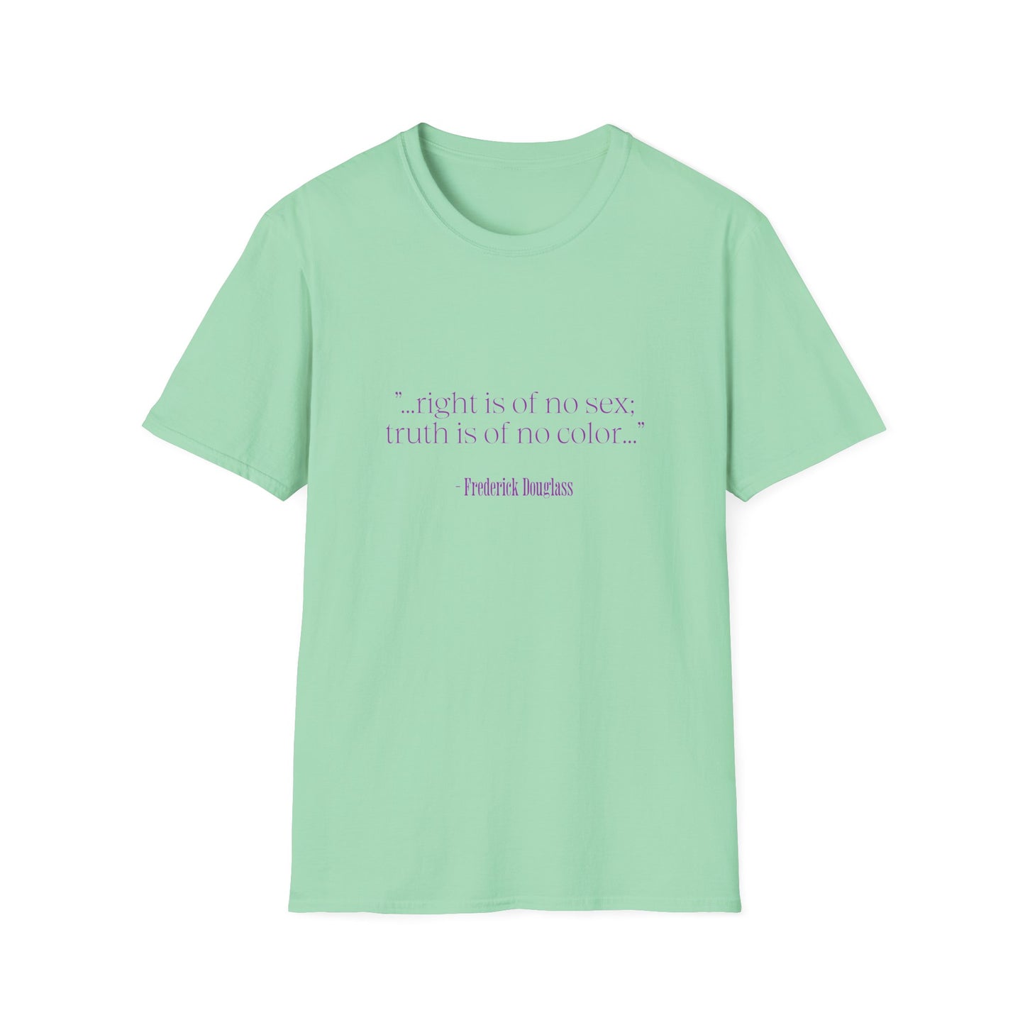 Frederick Douglass quote, Soft Tee