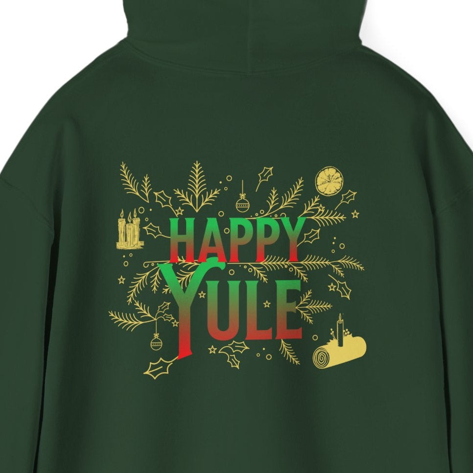 Happy Yule, Hooded Sweatshirt
