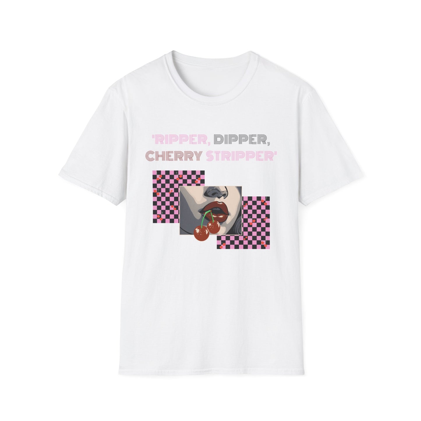Checkered Cherry, Soft Tee