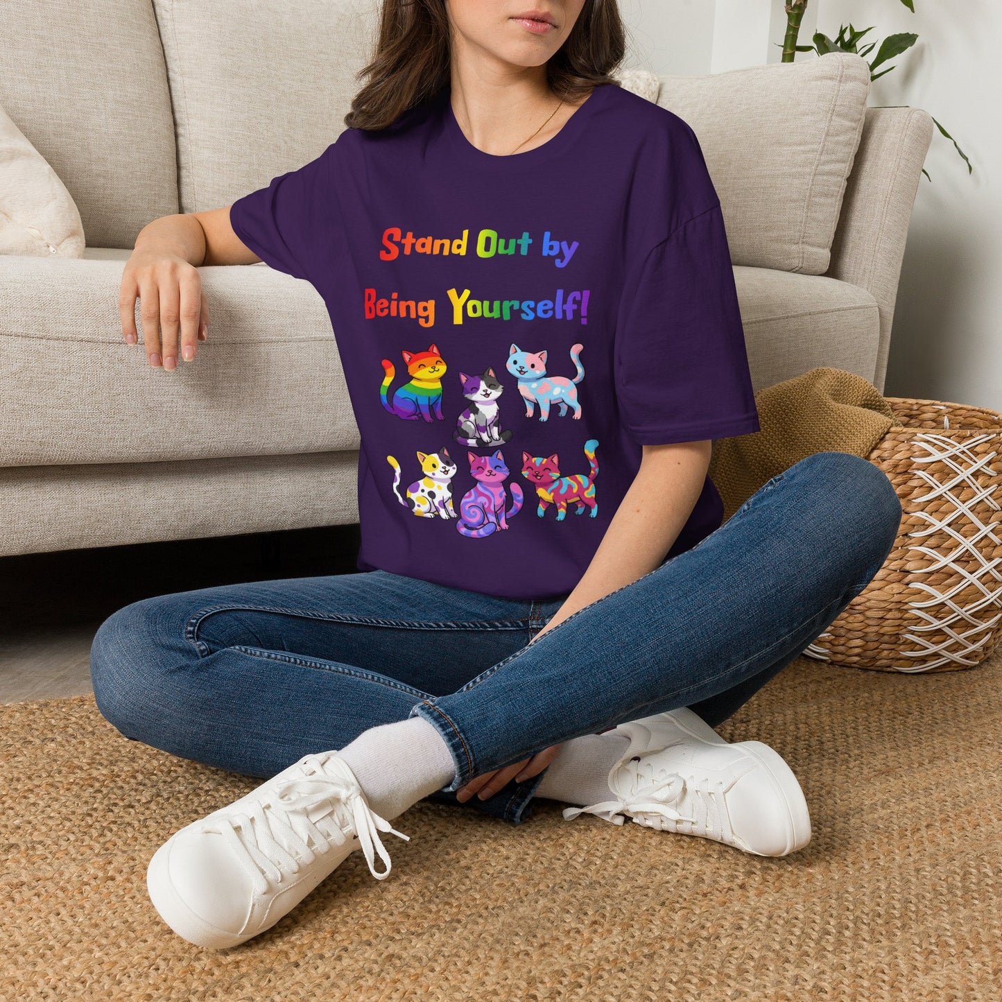 Stand Out by Being Yourself Soft-Tee