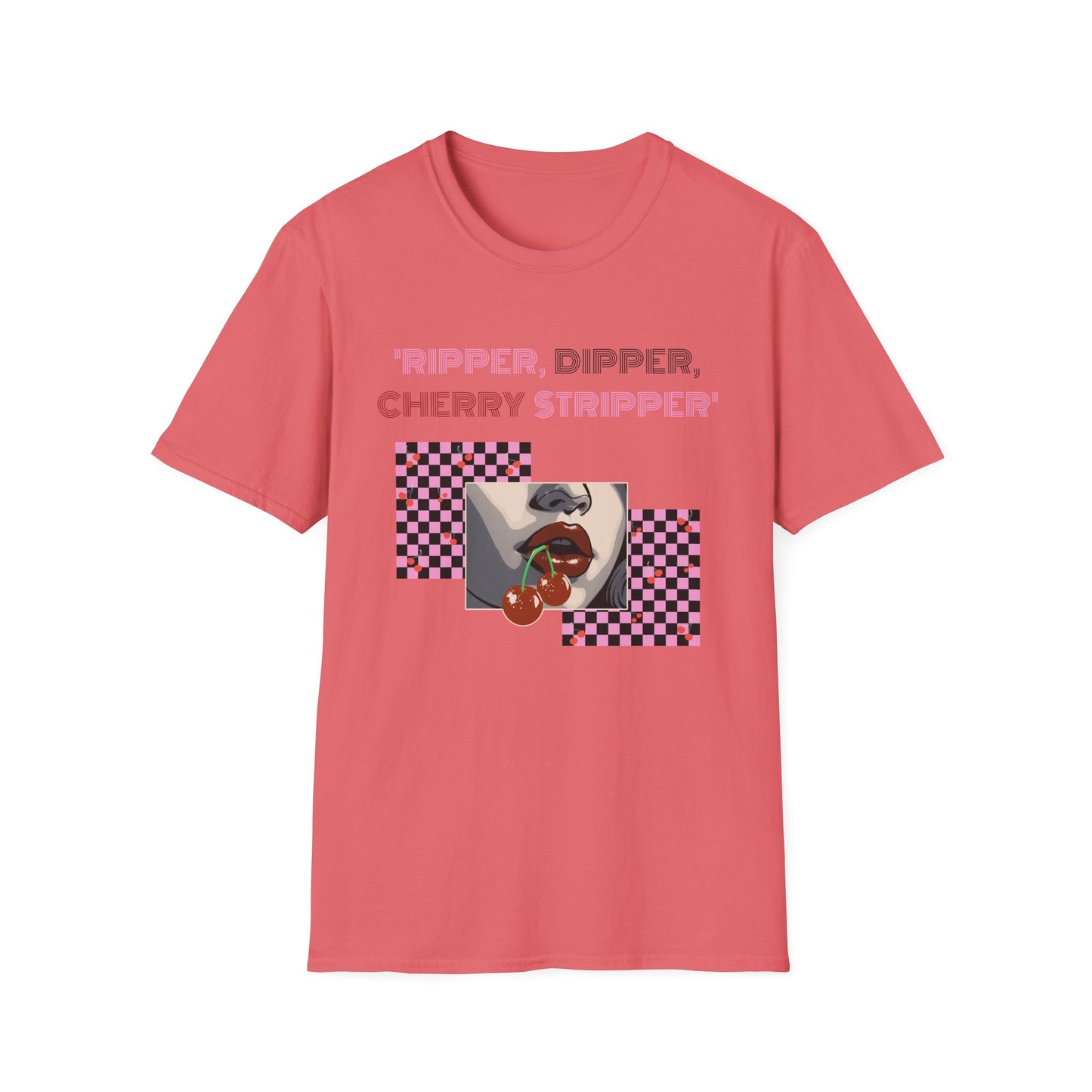 Checkered Cherry, Soft Tee