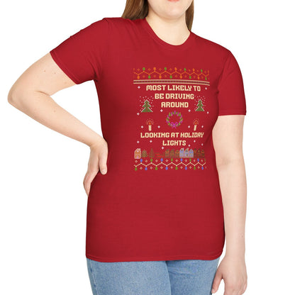 Holiday Lights Sweater, Soft Tee