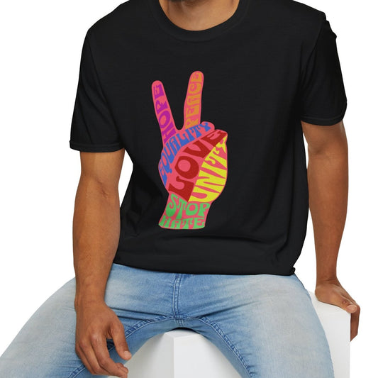 Peace Love Equality Hand Soft Tee