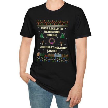 Holiday Lights Sweater, Soft Tee