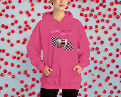 Checkered Cherry, Hooded Sweatshirt