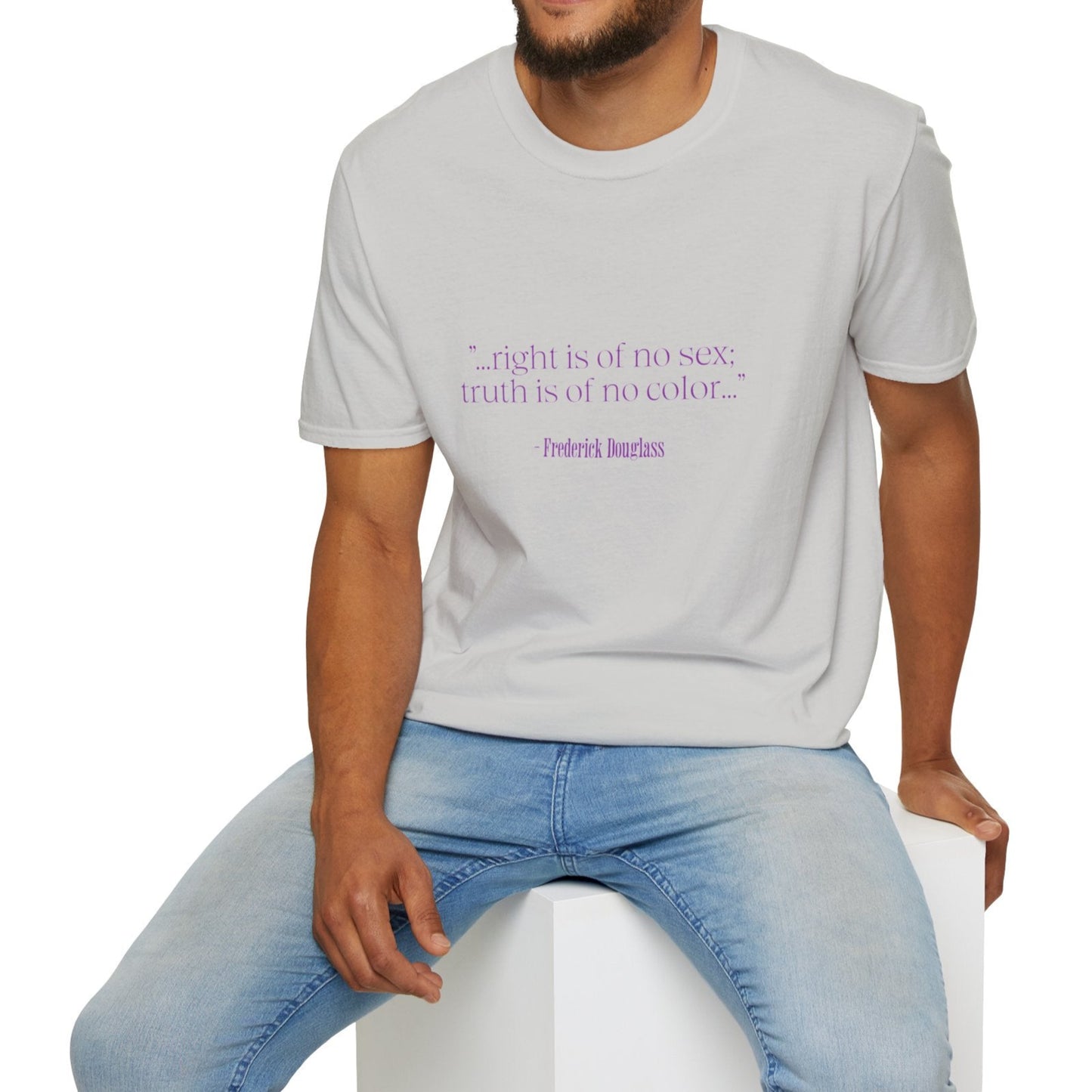 Frederick Douglass quote, Soft Tee