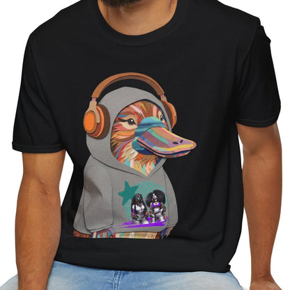 Quirky Animal in Hoodie — Fun Novelty Graphic Tee