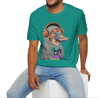 Quirky Animal in Hoodie — Fun Novelty Graphic Tee